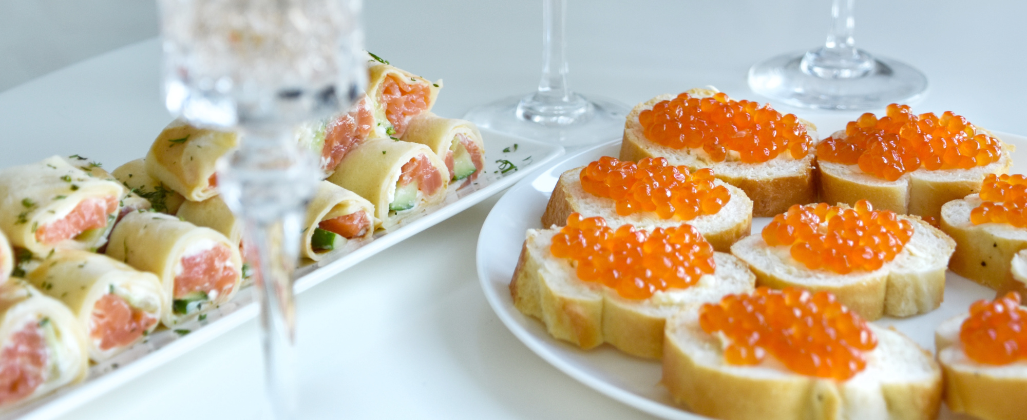 champagne and caviar